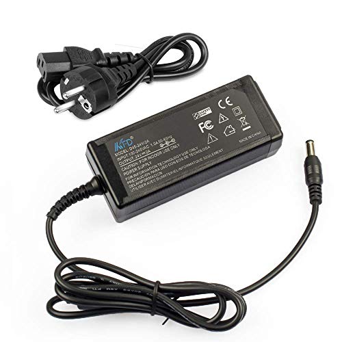 KFD Cargador Adaptador para 24v Logitech Driving Force GT Racing Wheel / Logitech G25 G27 G29, G920 Racing Wheel 190211-0010 190211-A030 ADP-18L R33030 / G940 APD DA-42H24 PS3 Xbox 360, impresoras, escáneres, Switch, routers, Tiras de LED, LCD TFT Display, disco duro, monitor de pantalla TFT LCD,USB-Hub, CCTV Cámara Transformador Fuente de Alimentación