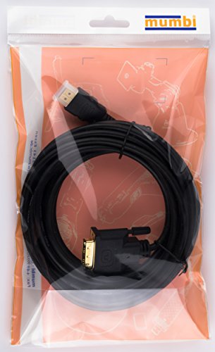 mumbi HDMI auf DVI Kabel 5 Meter – Full HD (HDMI A auf DVI / VERGOLDETE Kontakte) - 7