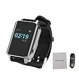 iBaste Bluetooth Smart Watch, Smart Uhren Ältere Gesundheit GPS Positionieren 2G-Kartensteckplatz Telefonuhr Herzfrequenz Anti-Lost Armbanduhr