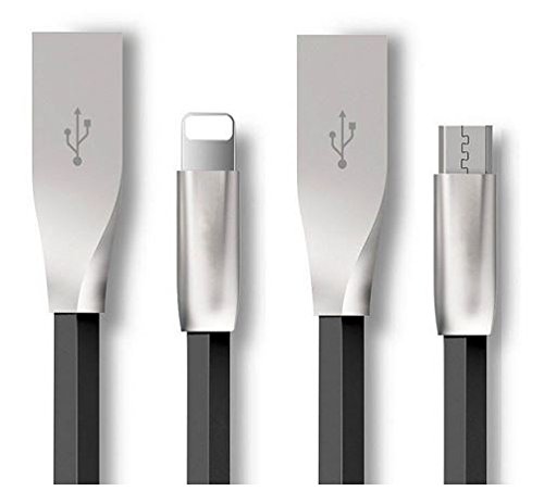 Hochwertiges Schnelllade und Daten-Sync Micro USB Kabel für iPhone 6 6s Plus 5s 5 iPad mini Ladekabel mit 3D Zink-Legierung benisto (Blau) - 7