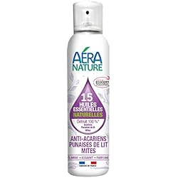 AERA NATURE : Anti Punaises de lit, acariens et mites, contrôlé ECOCERT, aux 15 huiles essentielles naturelles, 125ml, by Laboratoire Columbus Natura