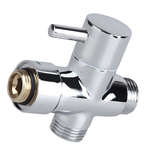 Gazechimp 3 Wege Umsteller Umstellventil Dusche Mische Ventil Armatur G3/4 “ G1/2“ ,Messing T-Typ Wasserhahn - 7