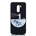 Produktbild Everainy Kompatibel für Xiaomi Pocophone F1 Hülle Silikon Bumper Gummi Kreativ Cover Hüllen für Xiaomi Pocophone F1 Handyhülle Stoßfest TPU Stoßstange Schwarz Schutzhülle (Kosmischer Raum)