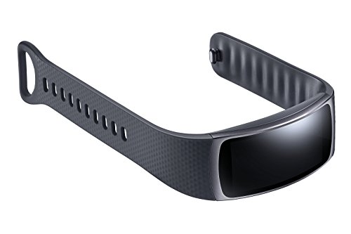 Samsung Gear Fit 2 Smartwatch mit Pulssensor und Benachrichtigungen - Schwarz(L)