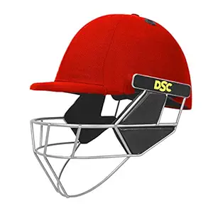 DSC Scud Lite Ti. Cricket Helmet for Mens and Boys | Size: Extra Large | Color: Red