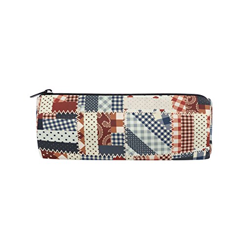 Bohemian Patchwork Pencil Case Pen Bag Multi-Functional Stationery Pouch Zipper Bag by Bennigiry, Student Zip Pencil Holders Pouch Gift Travel Makeup Bag