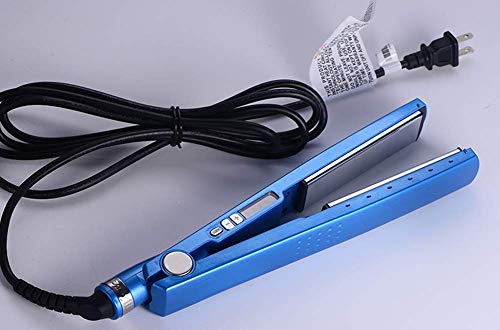 Professional Hair Straightener Does Not Hurt The Anti-Scalding Electric Hair Straightener  Straight Volume Dual-Use  LED Display Temperature  Five-Speed Temperature Control - Blue