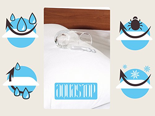 Sei Design® AQUA-STOP wasserdichter Hygienebezug für Ihr Kopfkissen, mit Frottiergewebe, geschlossener Rundumbezug mit Reißverschluss - 4