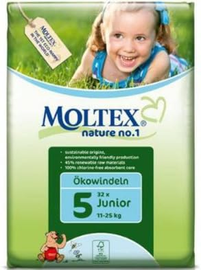 Moltex Nature No. 1 Junior (26 Nappies) 11 to 25 kg, 26 to 55 lb