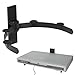 Price comparison product image AMOS DVD Wall Bracket Wall Mount Universal Multi Purpose Floating Wall Shelf with Padded Arm for XBOX One XBOX 360 / PlayStation PS4 PS3 PS2 / Sky Box / Virgin Media TiVo Box / Nintendo Wii / FreeView / Freesat / Digibox / Blu-ray Player / AV / HD / Wi-Fi / Audio Video Player (Black)