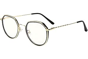 BOUACOUA Occhiali Anti Luce Blu Ovale Montatura da Occhiali Computer per Donna