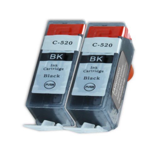 2 Druckerpatronen Tinte für Canon Pixma IP3600 IP4600 MP540 MP550 MP990 MX860 MX870 ersetzen PGI520