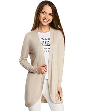 oodji Ultra Damen Langer Verschlussloser Cardigan