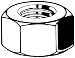 Produktbild Zoro Selection Sechskantmuttern M8 Aluminium DIN 934 mit Kunststoffeinsatz 100 Stk (Z00152698)