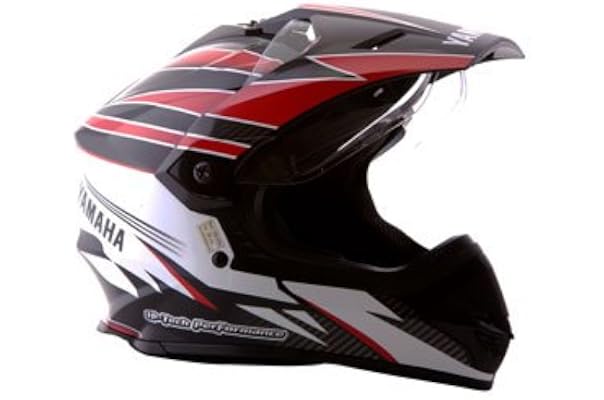 Yamaha YR8 Motocross Helmet Black Grey 