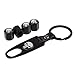 Price comparison product image DSYCAR 1Set Skull Car Moto Bike Keychain+Tires Wheel Valve Cap Car Styling for Universal Cars Motorcycle Car Styling Decorative Accessories