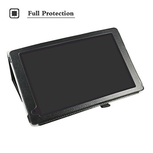 Archos 101b Oxygen hülle,Mama Mouth Folding Ständer Hülle Case mit Standfunktion für 10.1″ Archos 101b Oxygen Android 6.0 Tablet PC,Schwarz - 3