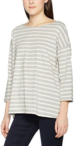 Great Plains Women's Take It Easy 3/4 Sleeve Tee T-Shirt, Grey (Pale Grey Mel/Latte Cream), 12 (Manufacturer Size:Medium)