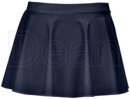 Dancewear Nylon Lycra Circular Skirt Girls Kids Fancy Party Ballet Dance Gift (Navy, 11-13)