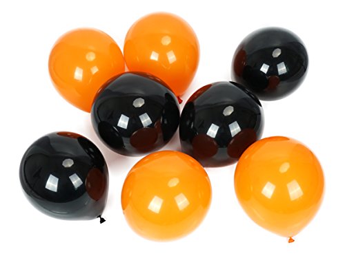 CoolChange 200 Globos, 100x Negros, 100x Naranja, Adecuado para...
