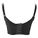 UTOVME Women Maternity Nursing Lace Clip Down Underwire Adjustable Breastfeeding Bra,Black