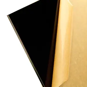 BIGMALL Black Acrylic Plexiglas 5mm Sheet 12inch x 12inch DIY Projects