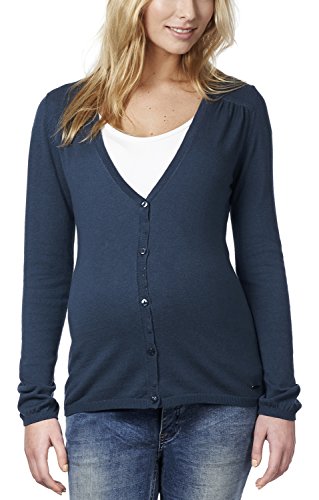 Esprit for mums Women's Maternity Cardigan -  Blue - Blau (Shadow Blue 421) - 8