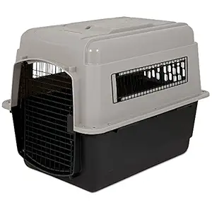 Petmate Ultra Vari Dog Kennel, Heavy-Duty, No Tool Assembly, 4 Sizes, Taupe/Black