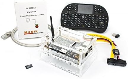 Banana Pro Multimedia Kit (Banana Pro, 16GB micro SDHC Class 10, case / enclosure clear, SATA cable, Ethernet cable, Multimedia Keyboard, 2A power plug)