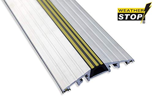 Weather Stop Kit Joint de Sol pour seuil de Garage Hauteur 2,5 cm 2.5m