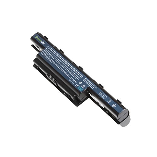 Green Cell® Extended Serie Laptop Akku für Acer TravelMate 5335 5340 5542 5735 5735Z 5740 5740G 5742 5742G 5742Z 5742ZG 5744 7740 7750 (9 Zellen 6600mAh 10.8V Schwarz) - 5