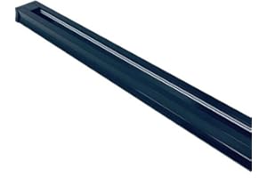 VR VETRINEINRETE Vetrineinrete® Binario elettrico monofase per faretto led staffa portalampada supporto fari asta da faro (Nero)