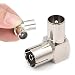 Produktbild Big-Mountain RF 90 Grad rechtwinklig Adapter Stecker und Buchse, für TV Coax Antenne Kabel Full Metal, für Radio, CB, Antenne, Wireless LAN Geräte (Silber)