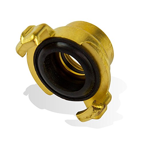 Stabilo-Sanitaer Messing Schlauchstück 1 1/ 4 Zoll 5/ 4 42mm Innengewinde Gewindestück Schlauchanschluss mit GK-Kupplung, Klauenkupplung, Schlauchkupplung - 2