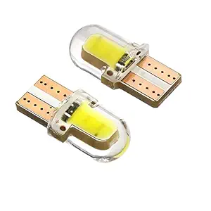 AllExtreme EXT52SW Universal T10 LED Parking Light 5630 CMD Super Bright Interior Pilot License Plate Dome Indicator Lamp Bulb for Car Bike and Motorcycle (2W, White, 2 PCS)