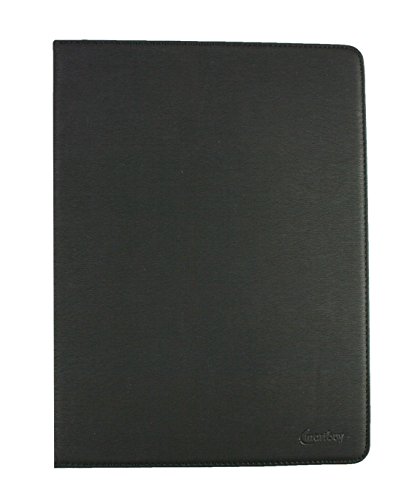 Emartbuy® Alcatel OneTouch Pixi 3 10 Zoll Tablet Universal ( 9 – 10 Zoll ) Schwarz Premium PU Leder Multi-Angle Exekutive Folio Geldbörse Tasche Hülle Tan Innenraum mit Kartensteckplätze + Schwarz Eingabestift - 2