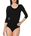 Produktbild Doreanse Underwear Damenbody Rundhals Halbarm T-Shirt Body Blusenbody Bodysuit (36 - S, Schwarz)