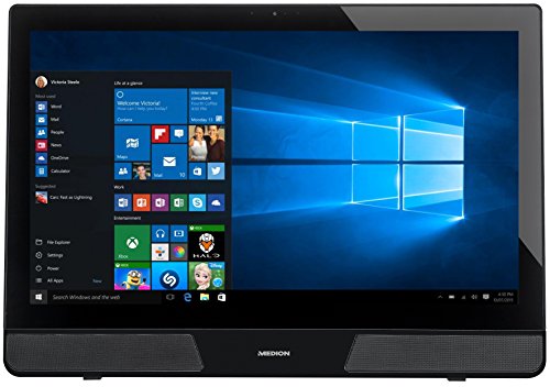 Medion All-in-One P5124 59,9 cm (23,6 Zoll) Desktop-PC (Intel Pentium J2900, 8GBHDD, 1TB HDD, HD Graphics, Win 8.1 Touchscreen) schwarz/alto grey