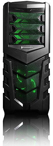 VIBOX Oblivion 4 Gaming PC – 4,2GHz Intel i7 Quad Core CPU, Geforce GTX 1060, leistungsfähig, Hochleistung, leistungsstärker, Desktop Gamer Computer mit Spielgutschein, Windows 10, Grün Innenbeleuchtung, lebenslange Garantie* (3,6GHz (4,2GHz Turbo) Superschneller Intel i7 7700 Kabylake Quad 4-Core Prozessor CPU, Nvidia GeForce GTX 1060 3GB Grafikkarte, 16GB DDR4 2133MHz RAM, 2TB (2000GB) SATA III 7200rpm Festplatte, 85+ Netzteil, CIT Vanquish Grün Gaming Geh§use, Intel B250 LGA1151 Mainboard) - 6