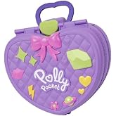 Polly Pocket bebekler ve sırt &ccedil;antası şeklinde oyun seti Lunapark temasına uygun mini golf sahası, d&ouml;nme dolap, oyuncak araba