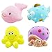 Produktbild Babywanne Quietschende Spielzeug Corlorful Gummimeerestiere Satz Von 4