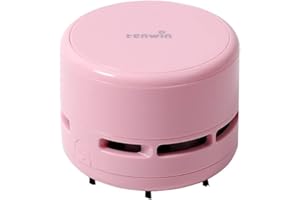 TIHOO Tenwin - Mini aspirapolvere portatile senza fili, alimentato a batteria, per tastiera, computer portatile, tavolo, casa, ufficio, auto