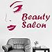 Produktbild Selbstklebender Wandaufkleberwall Stickers Mural,Pretty Woman Face Beauty Salon Text Vinyl Decals Girls Room Decor Mural Art Beauty Parlor Shop Window Decal 63X42Cm