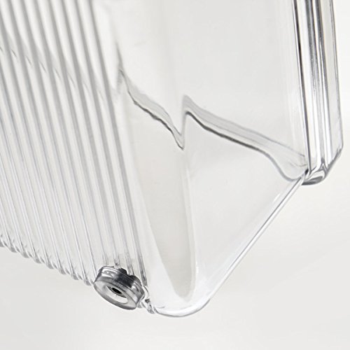 mDesign-Besteckkasten--Besteckaufbewahrung-fr-Lffel-Messer-Gabeln-Pfannenwender-Korkenzieher-etc--kleiner-Besteckeinsatz-30-cm--transparent