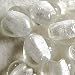 Produktbild Perlen in Herzform, mit Silberfolie, 20 mm, weiß, A4176, 10 Stück