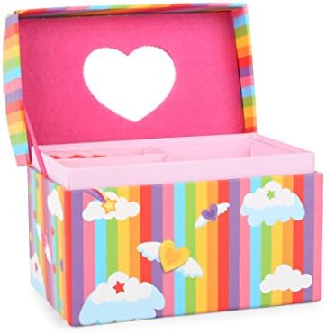 Michel-Toys Unicorn Jewellery Box, Cardboard, Multicolour, 16.5 x 10 x 13.5 cm