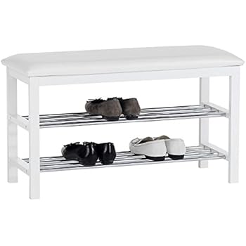 Schuhregal mit Sitzbank Art.165 Bank 60cm Schuhschrank aus Metall