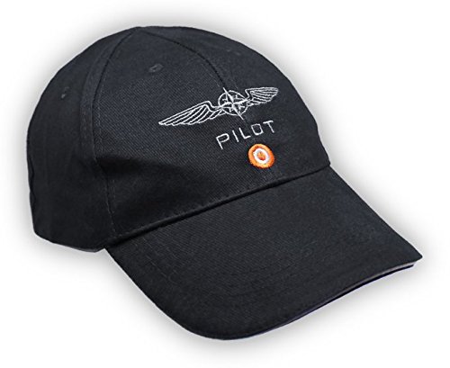 Casquette Design4Pilots Noire en Coton, aviation, pilote