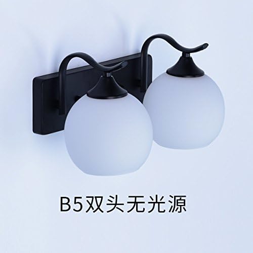 AHFZHASK head of american LED Wall lamp bedroom marriage room iron light wall lamp rooms hotel corridor off road, Yuen lamps, double-header does not match light source