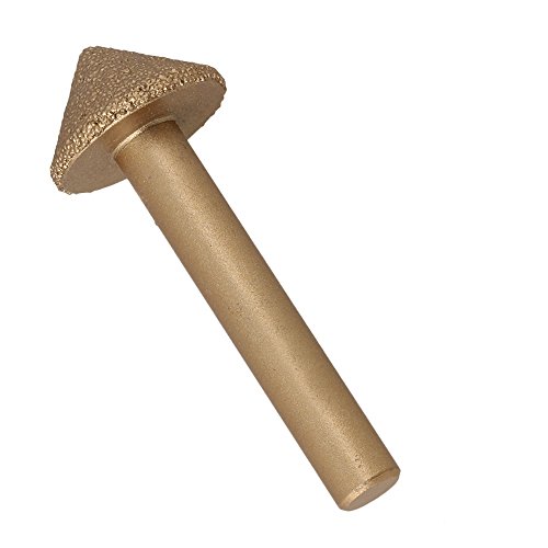 cnbtr 8 x 22 x 13 mm 90 Grad CNC Gravur Emery Bit eingelötete Diamant Tapered Bohrer - 2